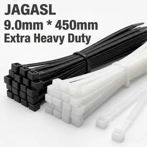 JGSL CE Approved 9.0mm X 400mm Super Strong Nylon 66 Cable Ties, Heavy Duty Self-Locking Plastic Zip Ties Factory Direct
