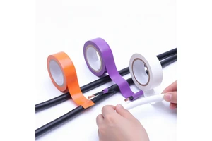 High Temperature 15m PVC Thermal Electrical Insulating Tape High Voltage Colored Flame Retardant Vinyl Tape