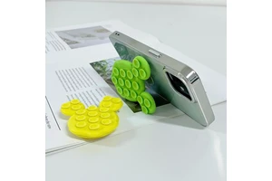 Cartoon Mickey Adhesive Silicone Suction Cup Multifunctional Grip Portable Desk Phone Holder & Mount for Selfies and Videos
