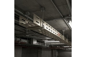 HUAPENG Slotted Cable Tray Premium Quality Powder-Coated Carbon Steel Cable Tray Corrosion-Resistant Perforated Cable Tray
