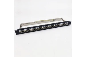 1U Patch Panel 24 Port Cat6 Ftp Moduler Patch Panel Loaded with Cat6a Keystone Jack
