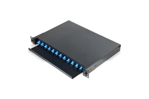 19" LWL-Rangierfeld ODF Patchpanel 19" 1U 12 port Optical Distribution Frame Fibre Patch Panel