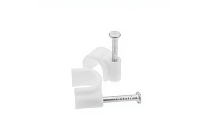 PROPART Cable Clip with Round Screw 8mm White 100pcs Model PECR8 China
