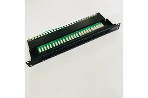 RJ11 Cat3 50 Ports Data Voice Patch Panel for Telephone System