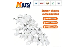 Heavy Duty Custom Flat Cable Clips Square Nail Wire Clips Wall Cable Staples Fasteners Direct Factory Supplier CE REACH