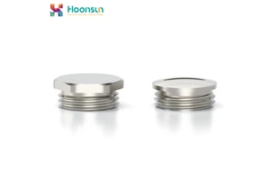 Nickel Plated Brass Metal End Caps IP54 Waterproof Corrosion-Proof Threaded PG/Metric Design Exd IIC Gb UL94-V0 Cable Glands