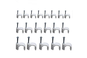 New House Decoration Circle Nails Cable Clips Self Adhesive Cable Fixing Clamps
