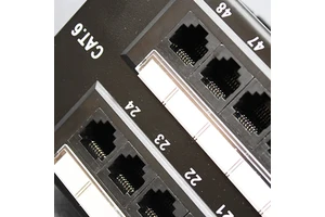 19 Inch 1U CAT6/CAT5E/CAT6A Patch Panel 24 Port 48 Port Rack Mount UTP/FTP RJ45 Network Patch Panel