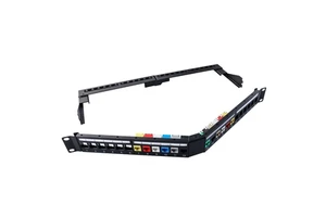 48 Port Blank Keystone Patch Panel 1U 19 Inch Rack Mount RJ45 Empty Network Panel