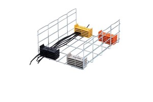 Customized Size Wire Mesh Cable Tray High End Multiple Surface Colors Available For Data Center Computer Room Wiring