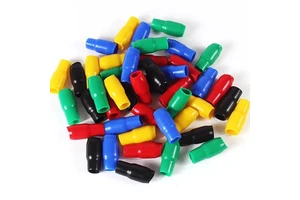 Ashan V1.25 PVC Vinyl Low Voltage Wire End Caps for Non-Insulated Crimp Terminals (ROHS & CE Certified)