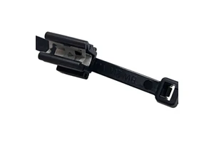 Wholesale 2 piece edge clip cable fixing ties for 1-3mm panel , inside serrated, bundle Dia 4-50mm