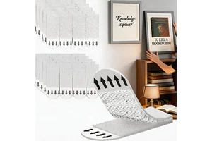 Multi Purpose Adhesive Mounting Strips Reusable Sticky Pads Picture Hanging Strip for Hanging Frames Mirrors Kitchen Bathroom