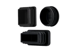MOCAP Round Square Rectangular Pipe Plastic End Caps Plugs Steel Tube Cap Plug
