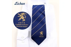 OEM ODM Custom Tie Anniversary Year Logo Newly Fashion Design Ties Woven Striped Business Tie