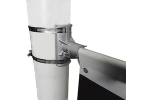 Professional Lamppost Banner Sign Mounting Brackets-Metal Powder Coated Adjustable Height Outdoor Use