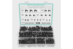 60pcs Cable Wire Clips 4mm 6mm 7mm 8mm 10mm 12mm Management Electrical Cord Tie Holder Circle Plant Climb Wall Nail