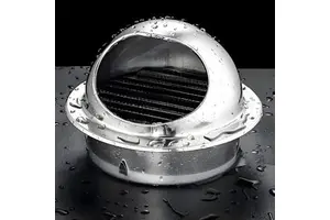 Round Stainless Steel Exhaust Cap, Classic Design Waterproof Cover For Full Scene Vent Use