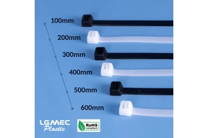 Cable Ties Various Sizes 100mm to 300mm Nylon 66 Self-Locking & Anti-UV Customized for OEM