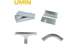 Custom Different Sizes Steel Galvanized Trough Type Cable Tray with Cover
