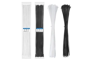 100-Pack Nylon Cable Zip Ties 4.8*650mm 25.6-Inch Self-Locking Fasteners 50lb Indoor Outdoor Wire Wraps Fast Secure Cable