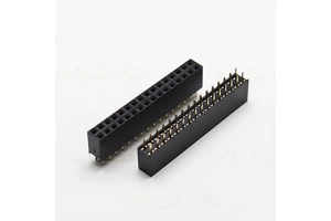 High Quality 2.54Mm Pitch Height 5.7mm Positions 2-40pin Female Header Dual Row Straight (PC104) Y End Type connector