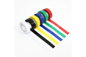 PVC Electrical Insulation Tape High Voltage Colored Flame Retardant Waterproof Electric Wire Vinyl Insulating Adhesive Tape
