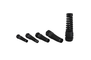 IP68 Waterproof Connector Plastic Flex Spiral Strain Relief Cable Gland Nylon Protector For 3.5-6mm Wire Thread