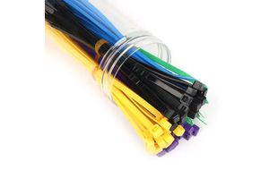 Self Locking Nylon 66 Cable Ties Black Plastic Zip Ties High Quality Durable Wire Management Bundling Fastener