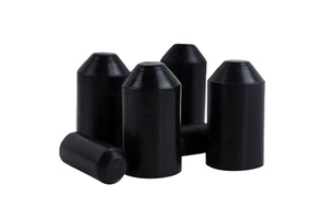 Hot Selling Pipe End Caps Waterproof Electrical Cable Caps 12mm Heat Shrink Black End Caps
