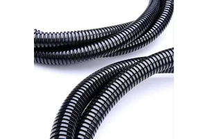 High Quality Wire Protector Harness Corrugated Split Wire Loom Conduit Flex Tubing Automotive Plastic Conduits