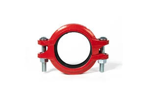 WFHSH 1-12" FM UL Fire Fighting Casting Grooved Pipe Fittings Rigid Flexible Coupling Pipe Connection