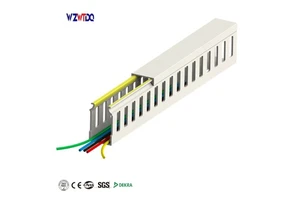 PVC Anti-slip Wire Conduit Cable Tray Gray/blue/black/white Cable Management and Accessories Plastic Conduit ROHS Certification