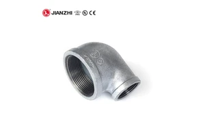 JIANZHI Elbow Gi Nipple Handrail Pipe Fittings 2 Inch Galvanized Metal Pipe Fittings Malleable Pipe Fittings