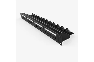 24 Port Cat6 Patch Panel High Performance Networking Equipment CE/ROHS Certified T568A/B Labeling