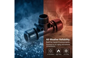 IP68 Waterproofing Materials Openable Tee Corrugated Pipe Fitting For Cable Protection