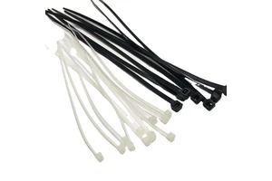 Manufacturers Supply Nylon Cable Ties 2.5*80mm Self-locking Cable Ties Black and White Plastic Cable Ties