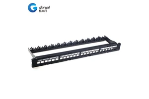 19 Inches Blank UTP 24 Port Patch Panel Each 6 Port Can Dismountable
