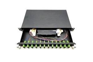 1U, 2U, 3U, 19 Inch 24 48 Core Fiber Patch Panel 12 Port Fiber Optic Patch Panel sc Duplex