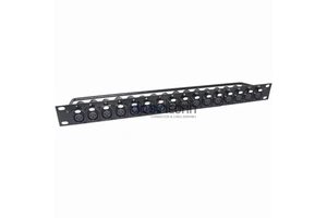 Factory Supply XLR Female Patch Panel 1u Patch Panel for Cat6 Cat7 Video