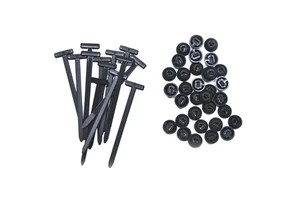 Self-Locking Nylon Cable Tie Clips Heavy Duty UV Resistant Car Fender Securing Clamps
