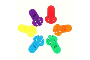 C Shape Cable Clips Colorful Plastic Casual Printing Wire Management for Organizing Cables and Wires Home Office Use