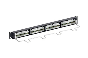 110 Punch Down 1U 24 Ports Cat6 Unshielded Patch Panel for Commscope 1100 GS3 Panel