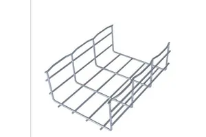 100mm High Side Rail Wire Mesh Cable Tray for Large Volume Telecom & Data Cable Management