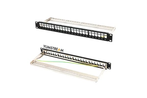 Spcc Black 19Inch 1U High Capacity 24 Port Patch Panel Rj45 Blank Ftp Patch Panel for Intelligent Building
