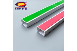 UV Resistant Canaletas Elctrica 100x50 PVC Cable Duct Rectangular Square Plastic Conduit PVC Trunking