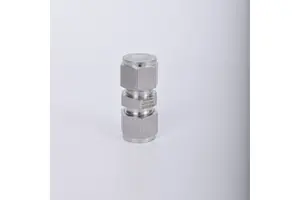 NAI LOK Stainless Steel 316 Union 1/4 1/2 3/8 3/4 1in Tube OD Compression Tube Fitting with Double Ferrules for Oil and Gas