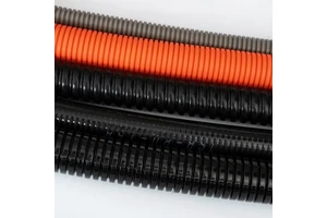 Black PA66 Electrical Conduit Tube UV Resistant Waterproof Flexible Corrugated Pipe 1/2 -50~+100 for Wiring Cable