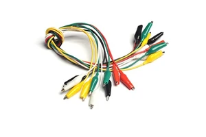 2.8 Cm Double-ended Crocodile Clips Metal Alligator Clip Stand Test Leads 45 Cm Jumper Wire