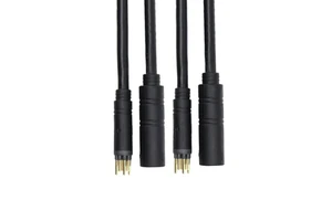 Custom Extension Cable Harness Waterproof 9-Pin Motor Cable Connector for Electronic EBike Motorcycle Rubber Insulation